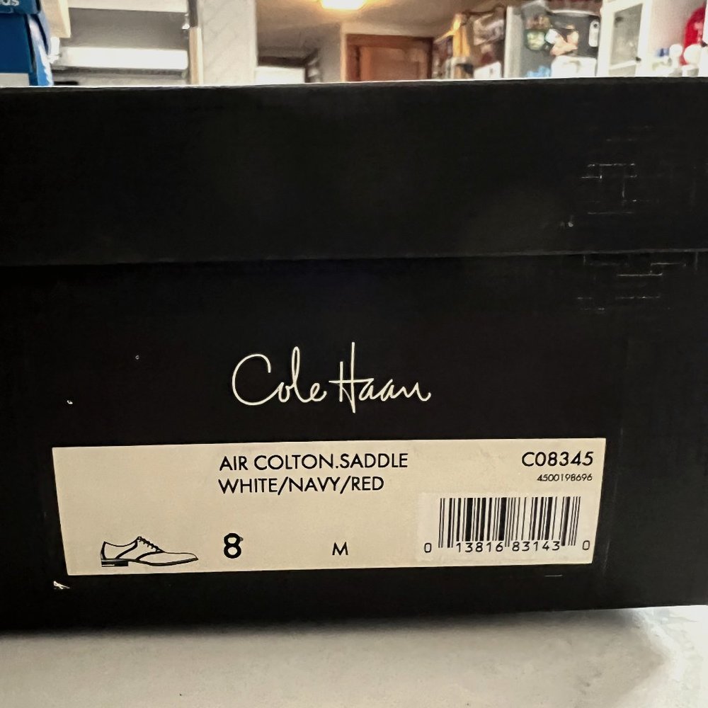 Cole Haan Air Colton  Saddle White/Navy/Red